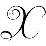 Monogram Letter X - 1