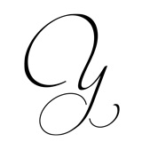 Monogram Letter Y - 1