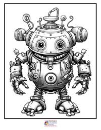Monster Robots Steampunk

 Coloring Pages for Adults 10B