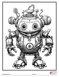 Monster Robots Steampunk

 Coloring Pages for Adults 10 - Colored By