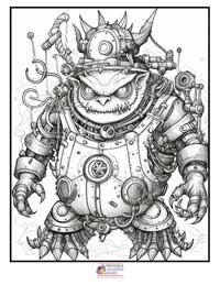 Monster Robots Steampunk

 Coloring Pages for Adults 3B
