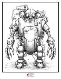 Monster Robots Steampunk

 Coloring Pages for Adults 5B