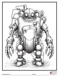 Monster Robots Steampunk

 Coloring Pages for Adults 5 - Colored By