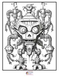Monster Robots Steampunk

 Coloring Pages for Adults 6B