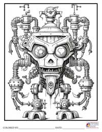 Monster Robots Steampunk

 Coloring Pages for Adults 6 - Colored By