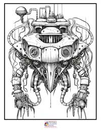 Monster Robots Steampunk

 Coloring Pages for Adults 7B