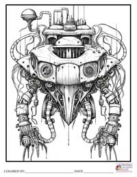 Monster Robots Steampunk

 Coloring Pages for Adults 7 - Colored By