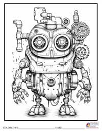Monster Robots Steampunk

 Coloring Pages for Adults 8 - Colored By