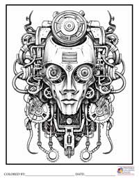 Monster Robots Steampunk

 Coloring Pages for Adults 9 - Colored By