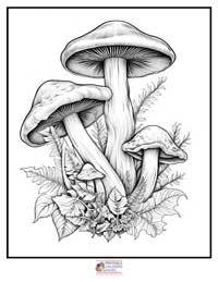 Mushroom Coloring Pages for Adults 1B