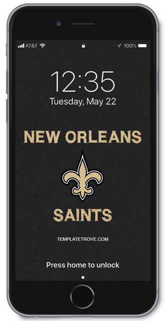 New Orleans Saints Lock Screen 2