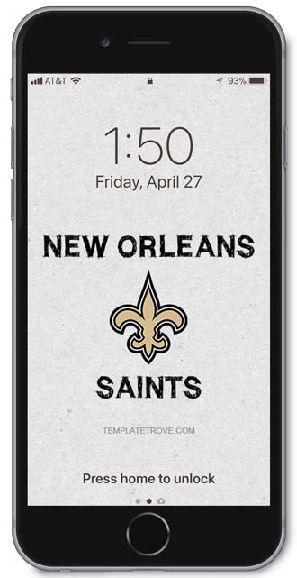 New Orleans Saints Lock Screen 3