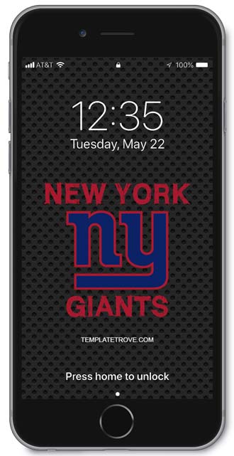 New York Giants Lock Screen 1