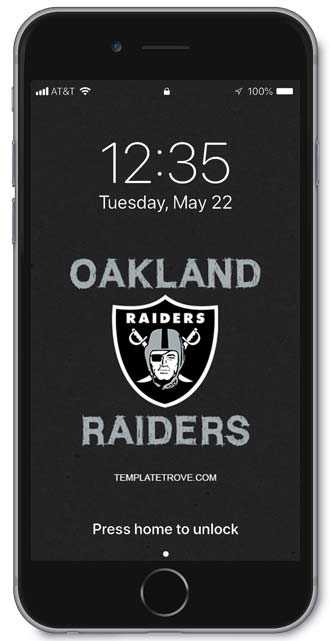 Oakland Raiders Lock Screen 2