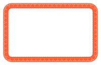 Orange Lace Border - Half Sheet Size