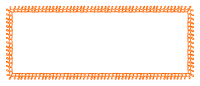 Orange Doodle Border - Third Sheet Size