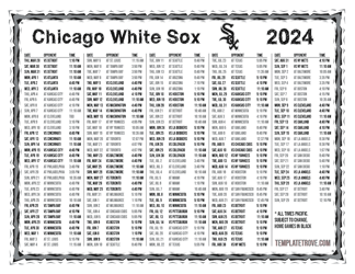 Pacific Times 2024
 Chicago White Sox Printable Schedule