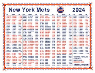 Pacific Times 2024
 New York Mets Printable Schedule