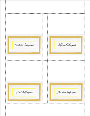 Do It Yourself Wedding Placecard