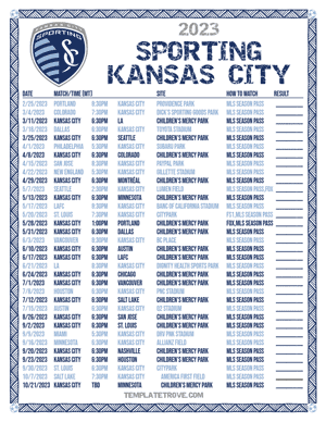 Sporting Kansas City 2023 Printable Soccer Schedule - Mountain Times