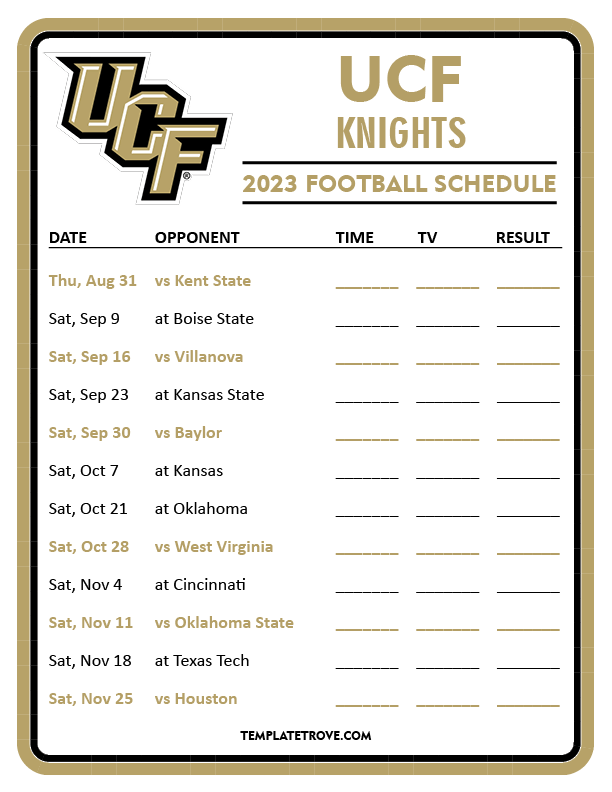 Ucf Football Schedule 2024 Tickets Sonni Olympe