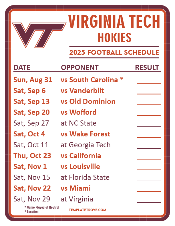 2025 Uva Football Schedule