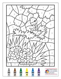 Coloring By Numbers Coloring Pages 1 - Colored By