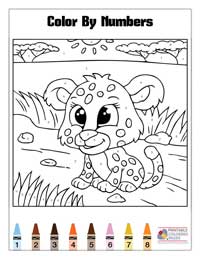 Coloring By Numbers Coloring Pages 10 - Colored By