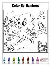 Coloring By Numbers Coloring Pages 12 - Colored By