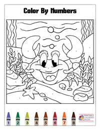 Coloring By Numbers Coloring Pages 13 - Colored By