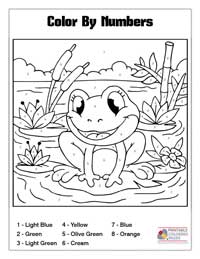 Coloring By Numbers Coloring Pages 14B