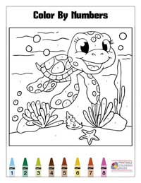 Coloring By Numbers Coloring Pages 16 - Colored By