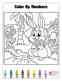 Coloring By Numbers Coloring Pages 18 - Colored By