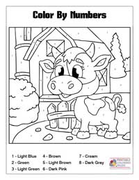 Coloring By Numbers Coloring Pages 19B