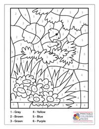 Coloring By Numbers Coloring Pages 1B