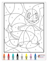 Coloring By Numbers Coloring Pages 2 - Colored By