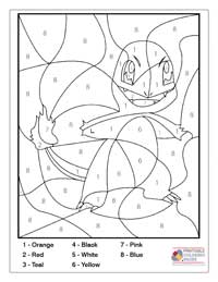 Coloring By Numbers Coloring Pages 2B