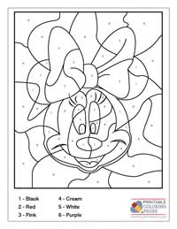 Coloring By Numbers Coloring Pages 3B