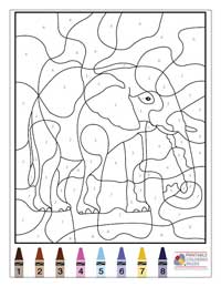 Coloring By Numbers Coloring Pages 5 - Colored By