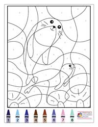 Coloring By Numbers Coloring Pages 6 - Colored By
