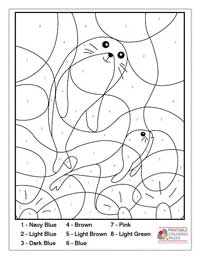 Coloring By Numbers Coloring Pages 6B