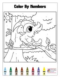 Coloring By Numbers Coloring Pages 7 - Colored By