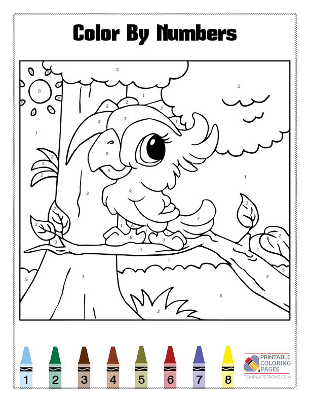 Printable Coloring By Numbers Coloring Pages