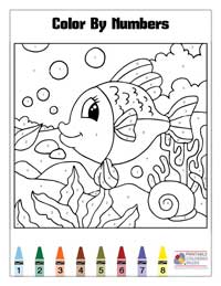 Coloring By Numbers Coloring Pages 8 - Colored By