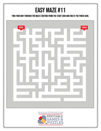 Printable Easy Maze #11