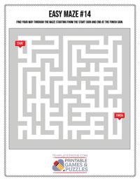 Printable Easy Maze #14