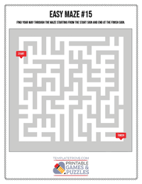 Printable Easy Maze #15