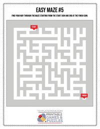 Printable Easy Maze #5