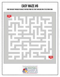 Printable Easy Maze #6