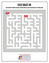 Printable Easy Maze #9